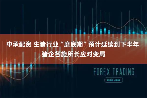 中承配资 生猪行业“磨底期”预计延续到下半年 猪企各施所长应对变局